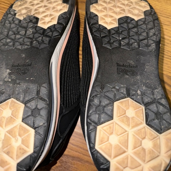 Timberland Women Anti-Fatigue Steel-toed black/pink shoe size 8.5 - Picture 6 of 8